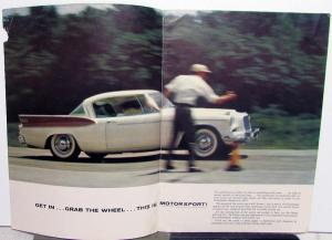 1957 Studebaker Golden & Silver Hawks Color Original Sales Brochure