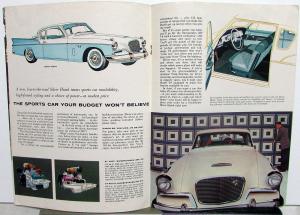 1957 Studebaker Golden & Silver Hawks Color Original Sales Brochure