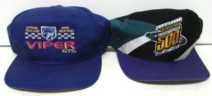 1996 Indy 500 Souvenir Ball Caps Hats Dodge Viper GTS Pace Car