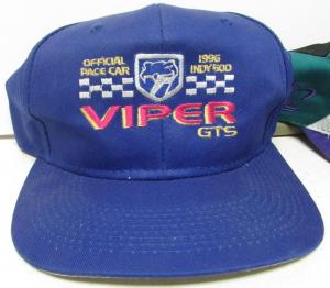 1996 Indy 500 Souvenir Ball Caps Hats Dodge Viper GTS Pace Car