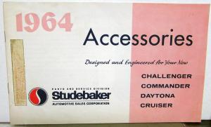 1964 Studebaker Accessories Challenger Commander Daytona Catalog Window Sticker