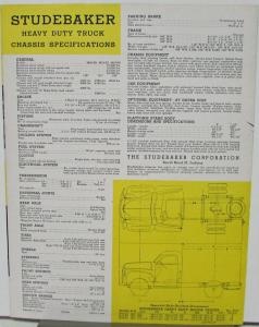 1946 Studebaker Heavy Duty 1 1/2 Ton Truck Original Sales Folder