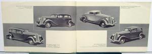 1934 Hudson Eight & Eight Deluxe Models Sales Brochure Original