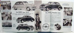 1946 Hudson Super and Commodore Series Sixes & Eights Sales Folder Original