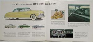 1953 Hudson Hornet and Wasp Color Sales Folder Original