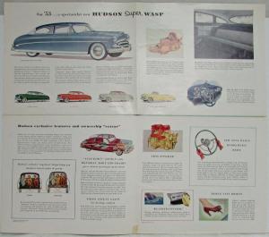 1953 Hudson Hornet and Wasp Color Sales Folder Original