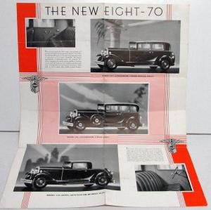 1931 Nash 870 Series Original Sales Folder Specifications Equip Appointments