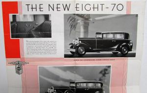 1931 Nash 870 Series Original Sales Folder Specifications Equip Appointments