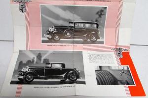 1931 Nash 870 Series Original Sales Folder Specifications Equip Appointments