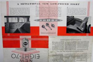 1931 Nash 870 Series Original Sales Folder Specifications Equip Appointments