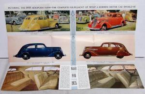 1935 Nash 3500 Series Advanced Six & Eight & Ambassador Eight Sales Folder Orig