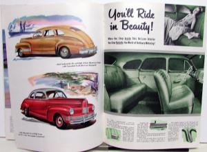 1942 Nash Ambassador Six & Eight & 600 Original Color Sales Brochure