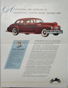 1948 Nash Custom Models 600 & Ambassador Series Color Sales Folder Original