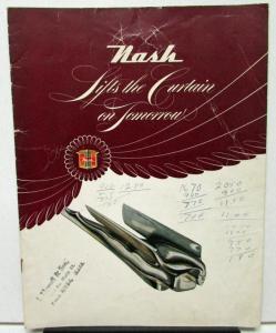 1947 Nash 600 & Ambassador SUPER Series Color Sales Brochure Original