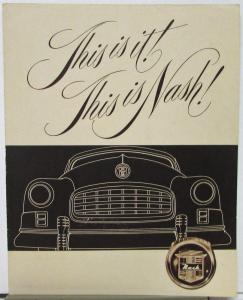 1949 Nash 600 & Ambassador Airflyte Series Sales Folder Original