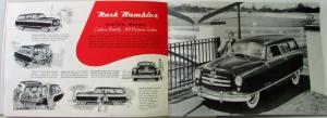 1951 Nash  Rambler Airflyte Wagon & Convertible Sedan Sales Brochure Original