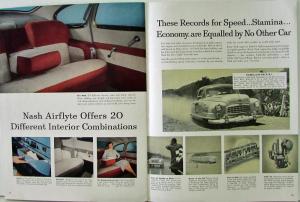 1951 Nash  Ambassador Statesman Rambler Airflyte Sales Brochure Original XL