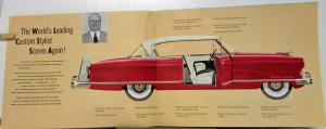 1954 Nash Ambassador & Statesman Airflyte Models Color Sales Folder Original