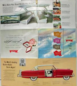 1954 Nash Ambassador & Statesman Airflyte Models Color Sales Folder Original