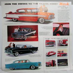 1957 Nash Ambassador V-8 Models Color Sales Folder Original