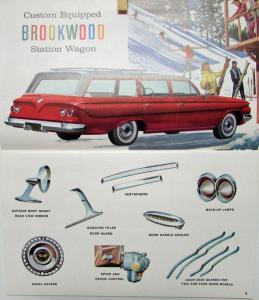 1961 Chevrolet Custom Feature Sale Brochure Impala Belair Biscayne Vette Corvair