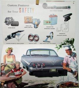 1961 Chevrolet Custom Feature Sale Brochure Impala Belair Biscayne Vette Corvair