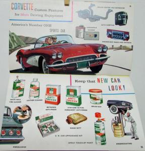 1961 Chevrolet Custom Feature Sale Brochure Impala Belair Biscayne Vette Corvair