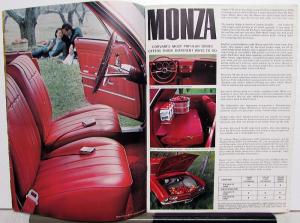 1966 Chevrolet Corvair Corsa Monza 500 Color Sales Brochure Rev 1 Original