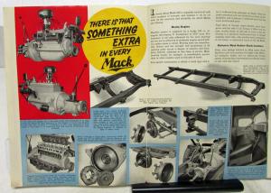 1940 Mack Truck Model DE Sales Brochure with Specification