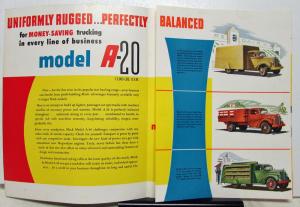 1950 Mack Truck Model A20 Sales Brochure Featuring Magnadyne Engine