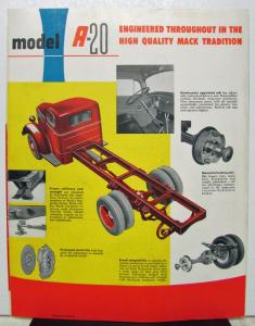 1950 Mack Truck Model A20 Sales Brochure Featuring Magnadyne Engine