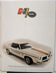 1973 Hurst Olds Prestige Dealer Brochure Poster Hurst Performance Oldsmobile 73