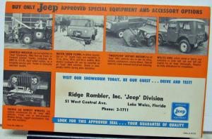 1961 Jeep Broch Mailer FC170 Truck Fleetvan Utility Wagon CJ5