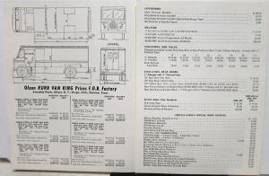 1965 Olson Kurb Van King With Grumman Aluminum Bodies Sales Brochure