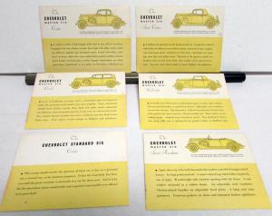 1933 Chevrolet Wallet Style Sales Portfolio Set 11 Plates & Sales Brochure ORIG