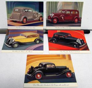 1933 Chevrolet Wallet Style Sales Portfolio Set 11 Plates & Sales Brochure ORIG