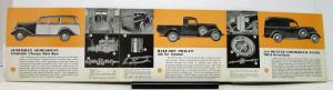 1934 REO Speed Wagon 1/2 Ton Sales Brochure & Specification Sheet