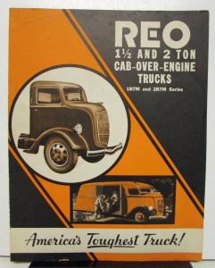 1937 REO Truck Models 1B7M 2B7M COE Sales Brochure and Specification Sheet