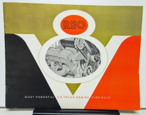 1954 REO Truck V8 Gold Comet Engine Sales Brochure 50th Anniversary