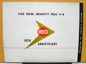 1954 REO Truck V8 Gold Comet Engine Sales Brochure 50th Anniversary