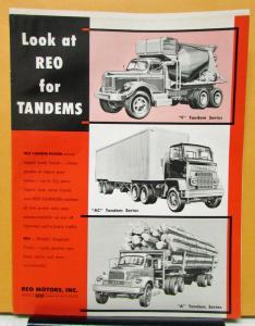 1954 1955 1956 1957 REO Truck Tandems Sales Brochure