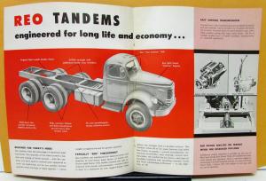 1954 1955 1956 1957 REO Truck Tandems Sales Brochure