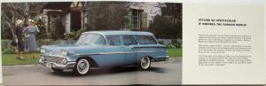 1958 Chevrolet Station Wagons Color Sales Folder Mailer Original