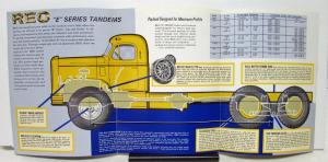 1963 REO Truck Model E 330 430 530 536OH 440 540 Sales Brochure