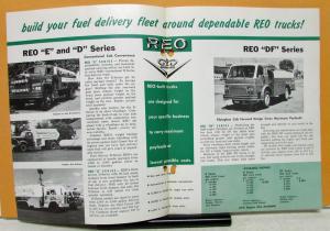 1961 1962 1963 1964 1965 REO Truck E D DF Series Fuel Delivery Sales Brochure