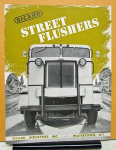 1950 Sicard Truck Street Flusher Clean From Curb to Curb