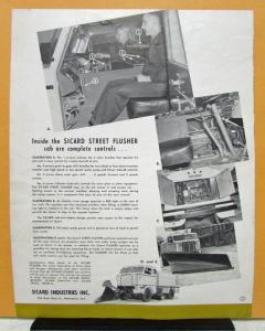 1950 Sicard Truck Street Flusher Clean From Curb to Curb