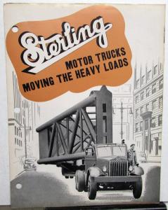 1946 Sterling Truck Model HC HWS HCS GCS Sales Brochure Heavy Loads