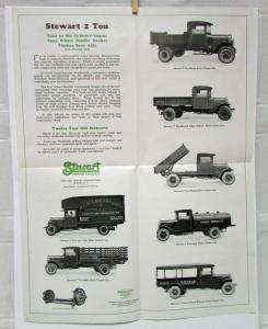 1929 Stewart Truck Model 25 25X 25W 25XW Sales Folder With Specifications Price