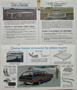 1967 Chevrolet Chevelle Custom Feature Accessories Sales Brochure Die Cut Cover